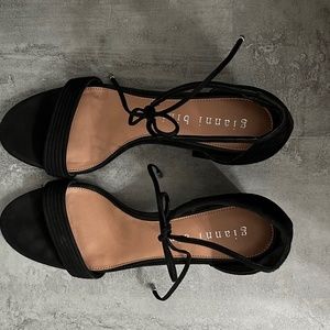 Gianni Bina black suede sandals